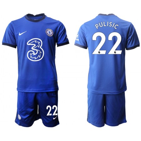 Tenue Chelsea Christian Pulisic 22 Enfant Domicile 2020-2021 Maillot de Foot